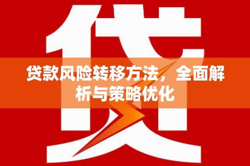 利辛贷款风险转移方法，全面解析与策略优化