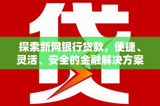 九原探索新网银行贷款，便捷、灵活、安全的金融解决方案