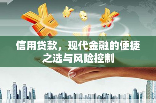 禅城信用贷款，现代金融的便捷之选与风险控制