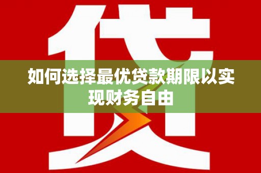 西林如何选择最优贷款期限以实现财务自由