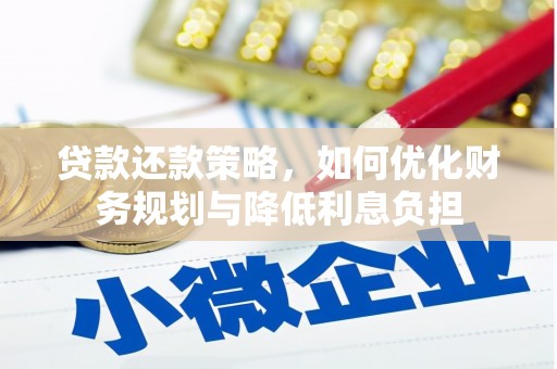 复兴贷款还款策略，如何优化财务规划与降低利息负担