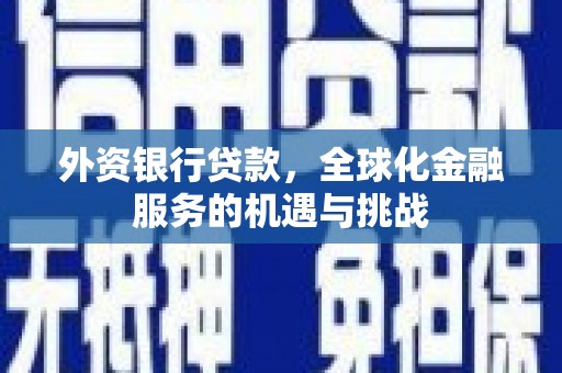 宁海外资银行贷款，全球化金融服务的机遇与挑战