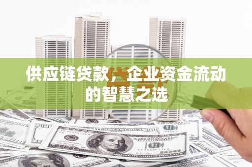 营口供应链贷款，企业资金流动的智慧之选