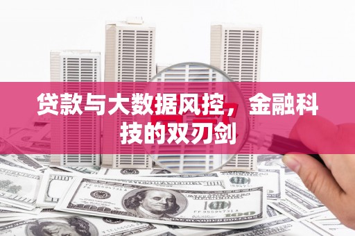 孟村贷款与大数据风控，金融科技的双刃剑