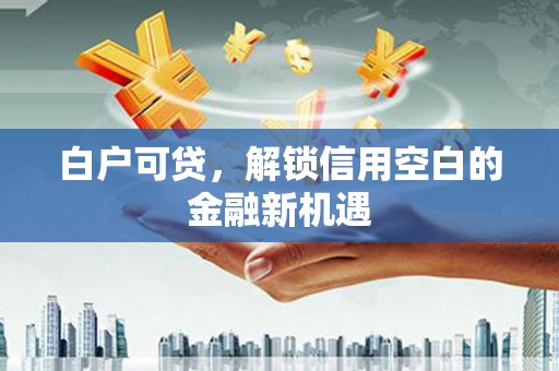 昌宁白户可贷，解锁信用空白的金融新机遇
