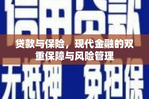 疏附贷款与保险，现代金融的双重保障与风险管理