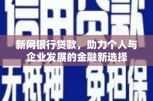 沂源新网银行贷款，助力个人与企业发展的金融新选择
