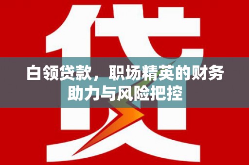 虾峙白领贷款,职场精英的财务助力与风险把控 虾峙白领贷款,职场精英的财务助力与风险把控